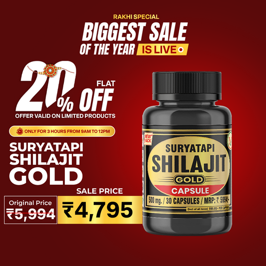Vaidban Suryatapi Shilajit Gold I for Strength, Stamina and Power