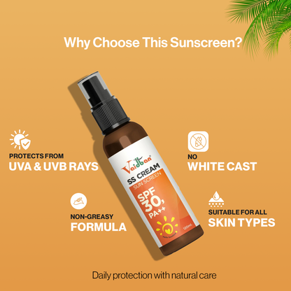 Vaidban SS Cream Sunscreen SPF 30 PA++
