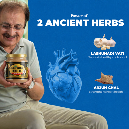 Vaidban Cholesterol Control Powder (120gm) - Ayurvedic Support for Healthy Cholesterol Levels