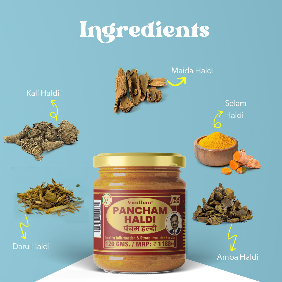 Pancham Haldi - Good for inflammation & Strong immunity booster.