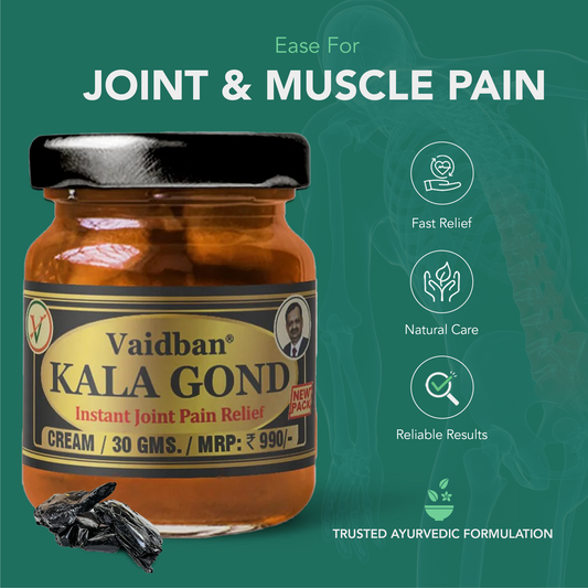 Vaidban Kala Gond Cream - Pain Relief Cream for Men & Women