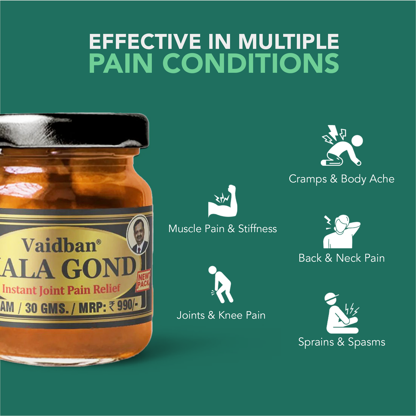 Vaidban Kala Gond Ointment- Pain Relief Ointment
