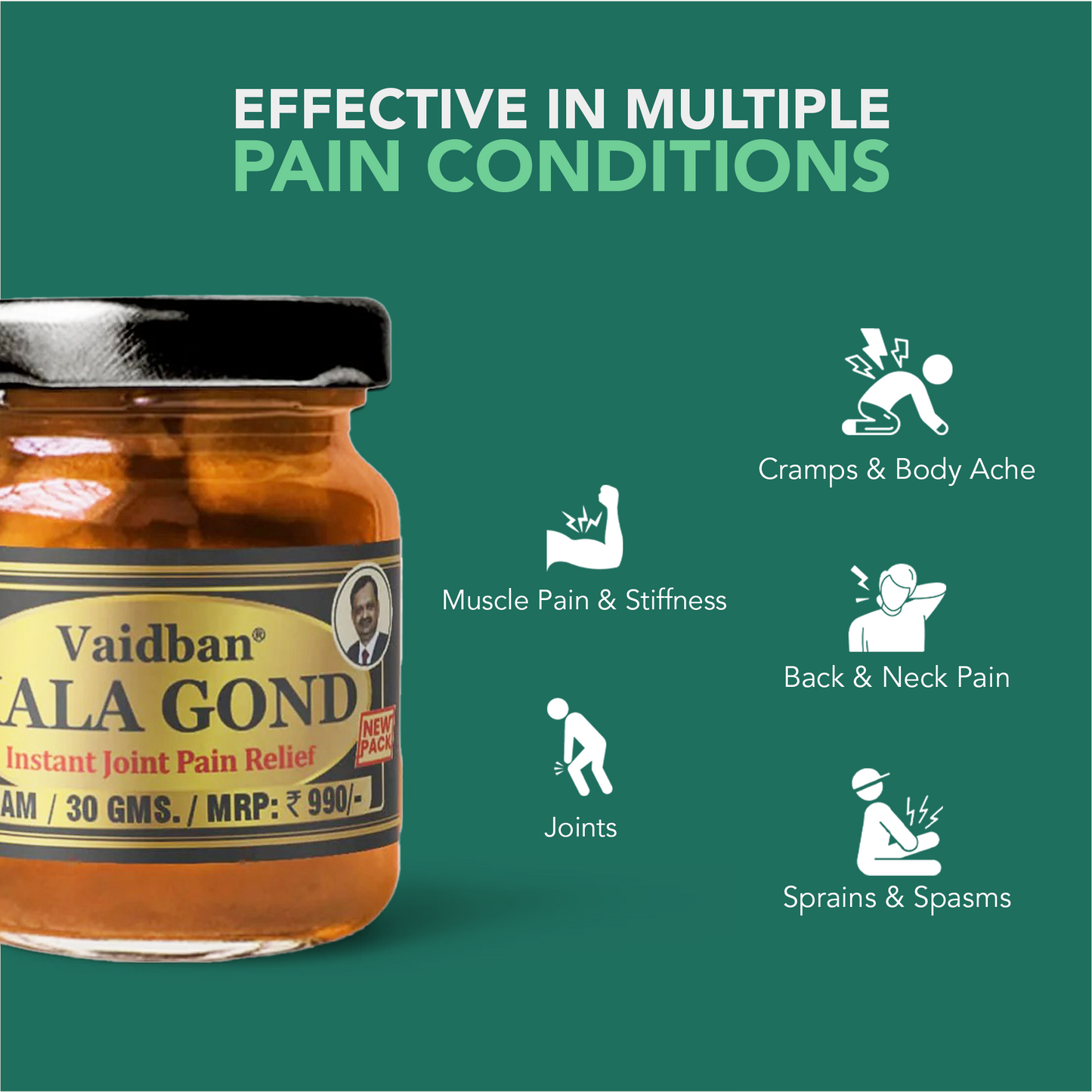 Vaidban Kala Gond Ointment- Pain Relief Ointment