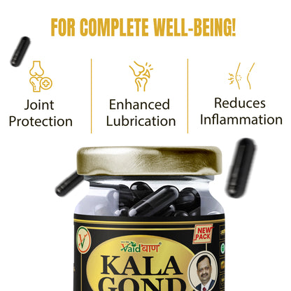 Vaidban Kala Gond Capsule - Pain Relief Capsule | Knee Pain