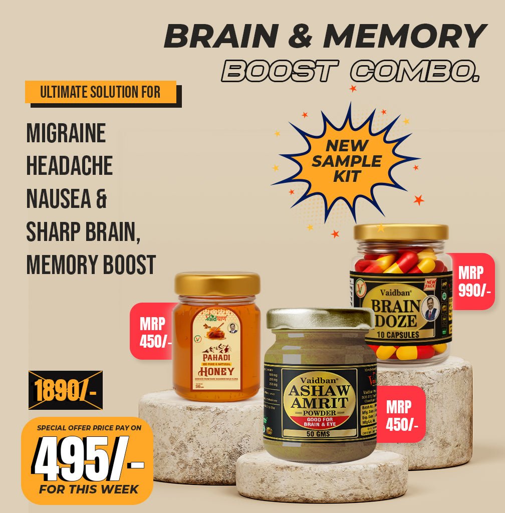 Vaidban Brain & Memory Boost Combo | Special Introductory Offer