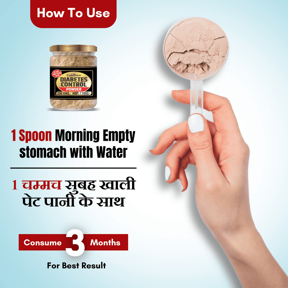 Vaidban Diabetic Control Powder - Natural Ayurvedic Solution for Balan