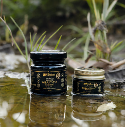 Vardhan Him-Power Shilajit-GSD Kashmiri – Enriched with Gold, Silver & Diamond (10g)