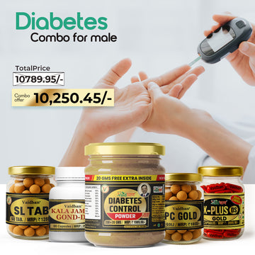 Vaidban Diabetic Care Combo for Men: Comprehensive Blood Sugar and Insulin Support