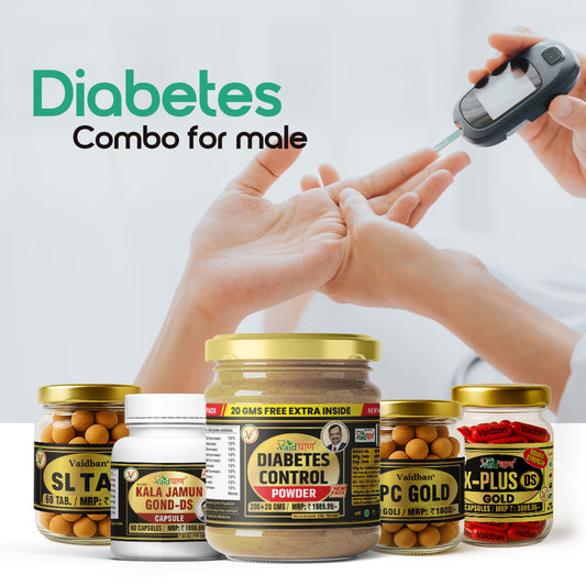Vaidban Ayurvedic wellness combo for men with herbal capsules and churna
