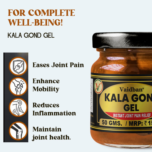 Vaidban Kala Gond Gel (50gm) |  Relief from Joint Pain