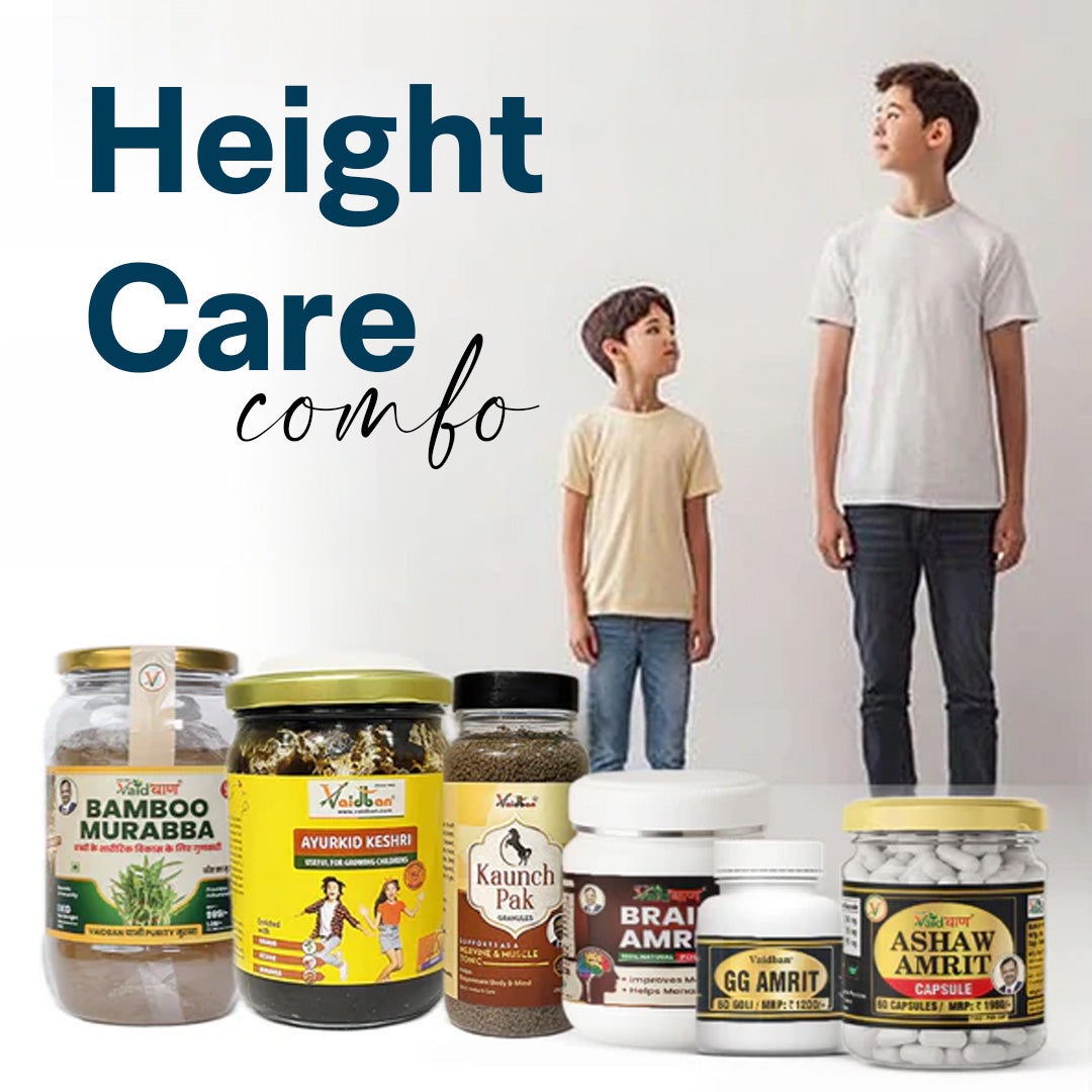 Height Care Combo - Complete Ayurvedic Growth & Development Kit for Children