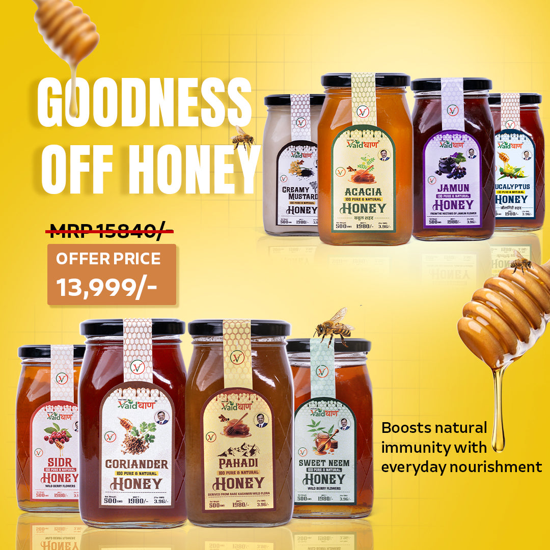 Vaidban Honey Combo - 8 Flavored Varieties for Natural Immunity