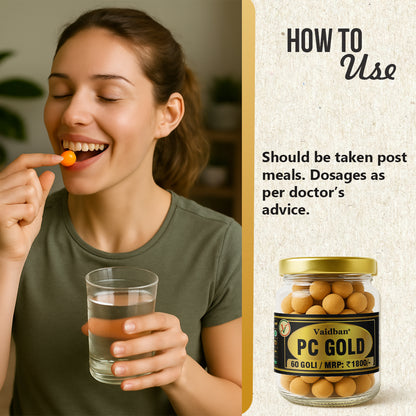 Vaidban PC Gold, 60 Tablets