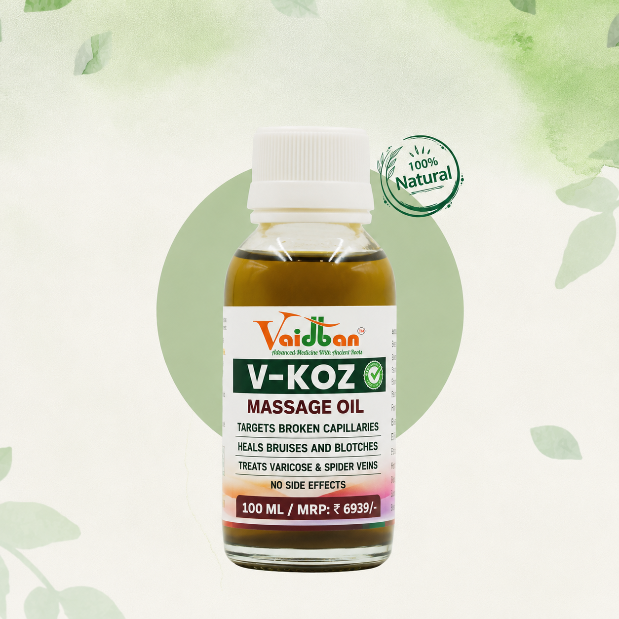V-KOZ Complete Care Combo – Massage Oil & Capsule