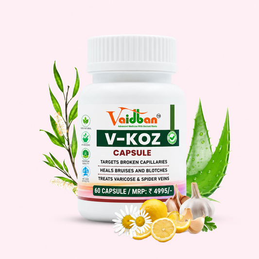 V-KOZ Complete Care Combo – Massage Oil & Capsule