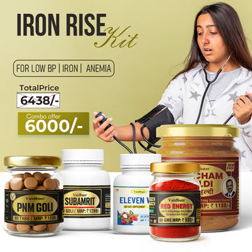 Iron Rise Kit - Complete Anemia & Low BP Support Combo