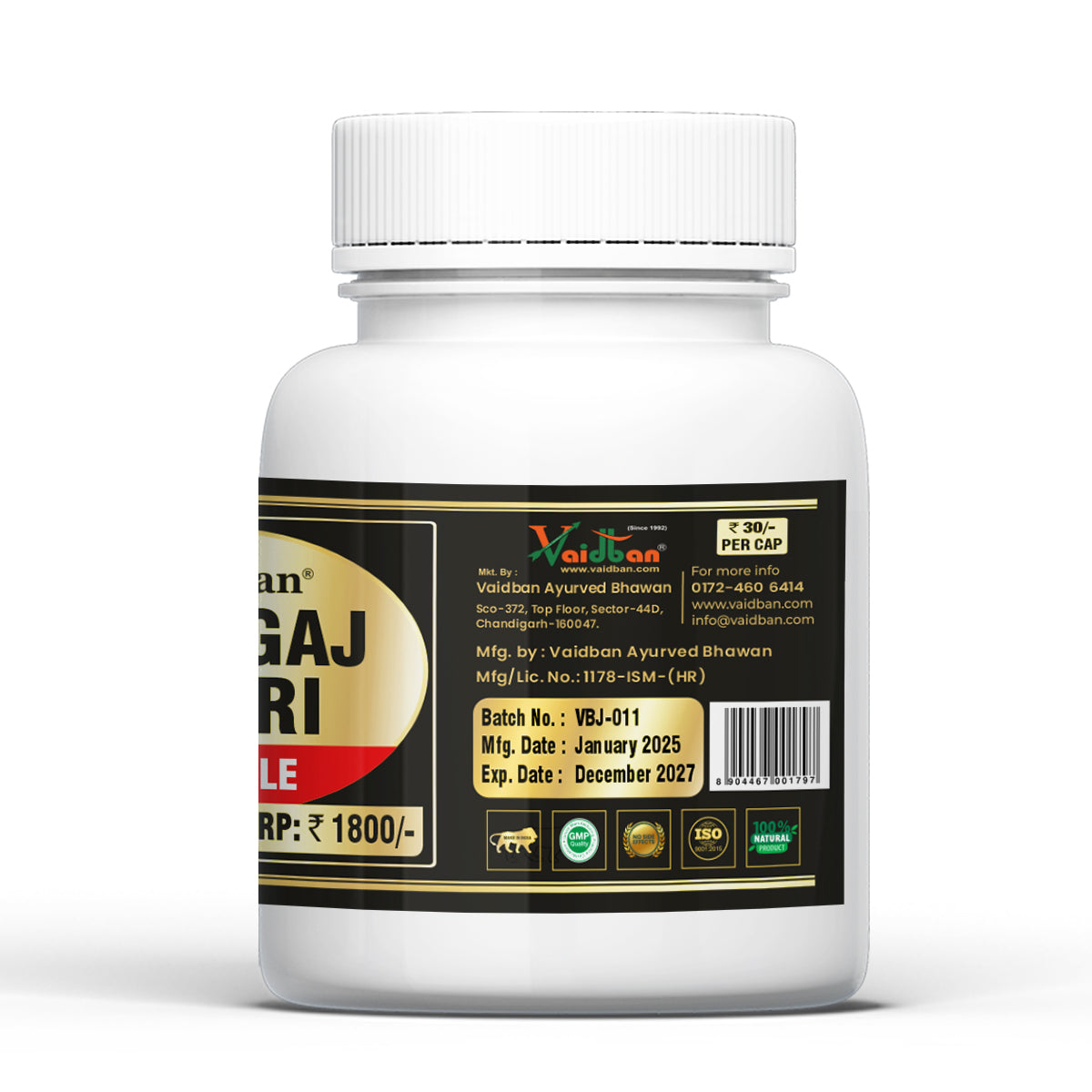 Vaidban Jod Gaj Kesri Capsule – Natural Joint & Muscle Pain Relief