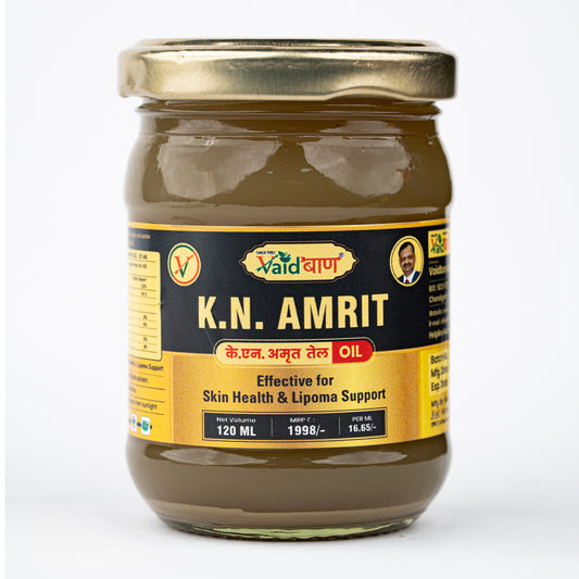 Vaidban K.N. Amrit Oil – Ayurvedic Oil for Skin Health & Lipoma Support