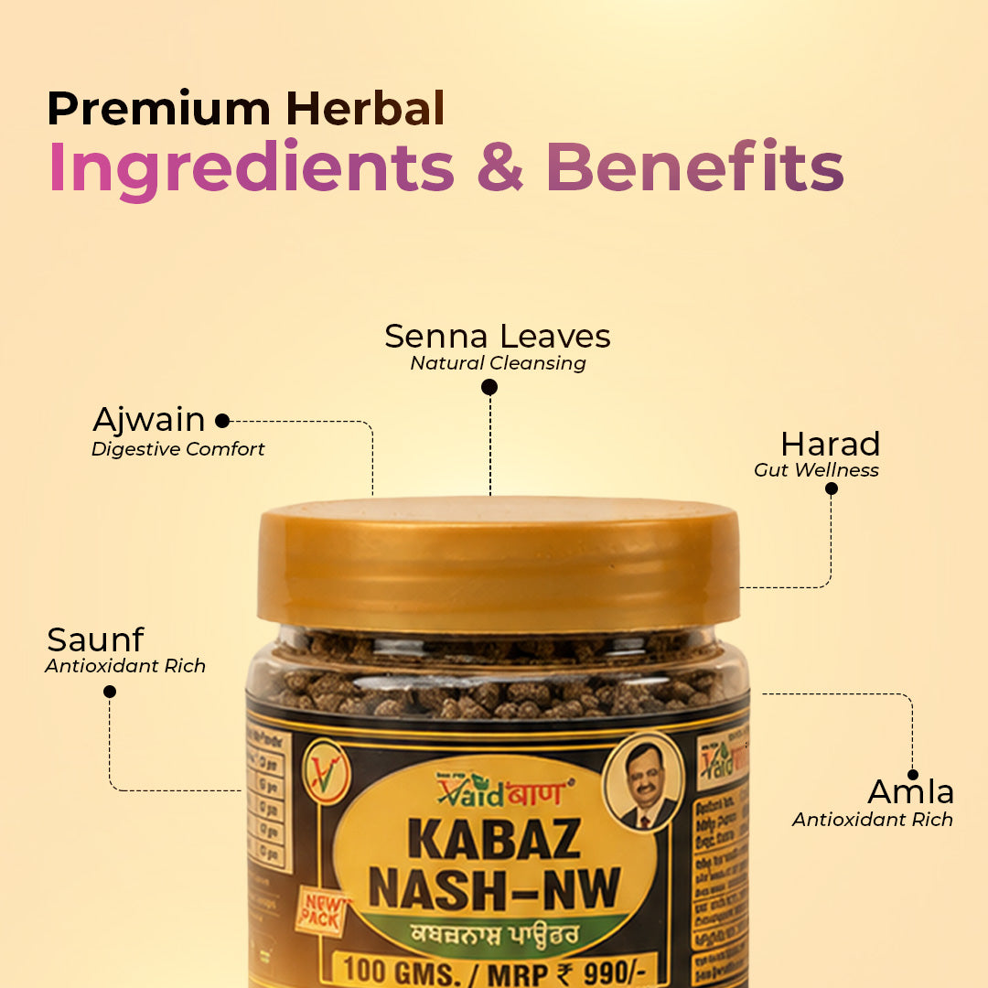 Vaidban Kabaz Nash-NW - Natural Constipation Relief