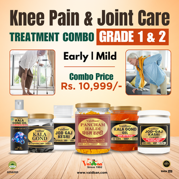 Vaidban Knee Pain & Joint Care Treatment Combo for Grade 1 & 2