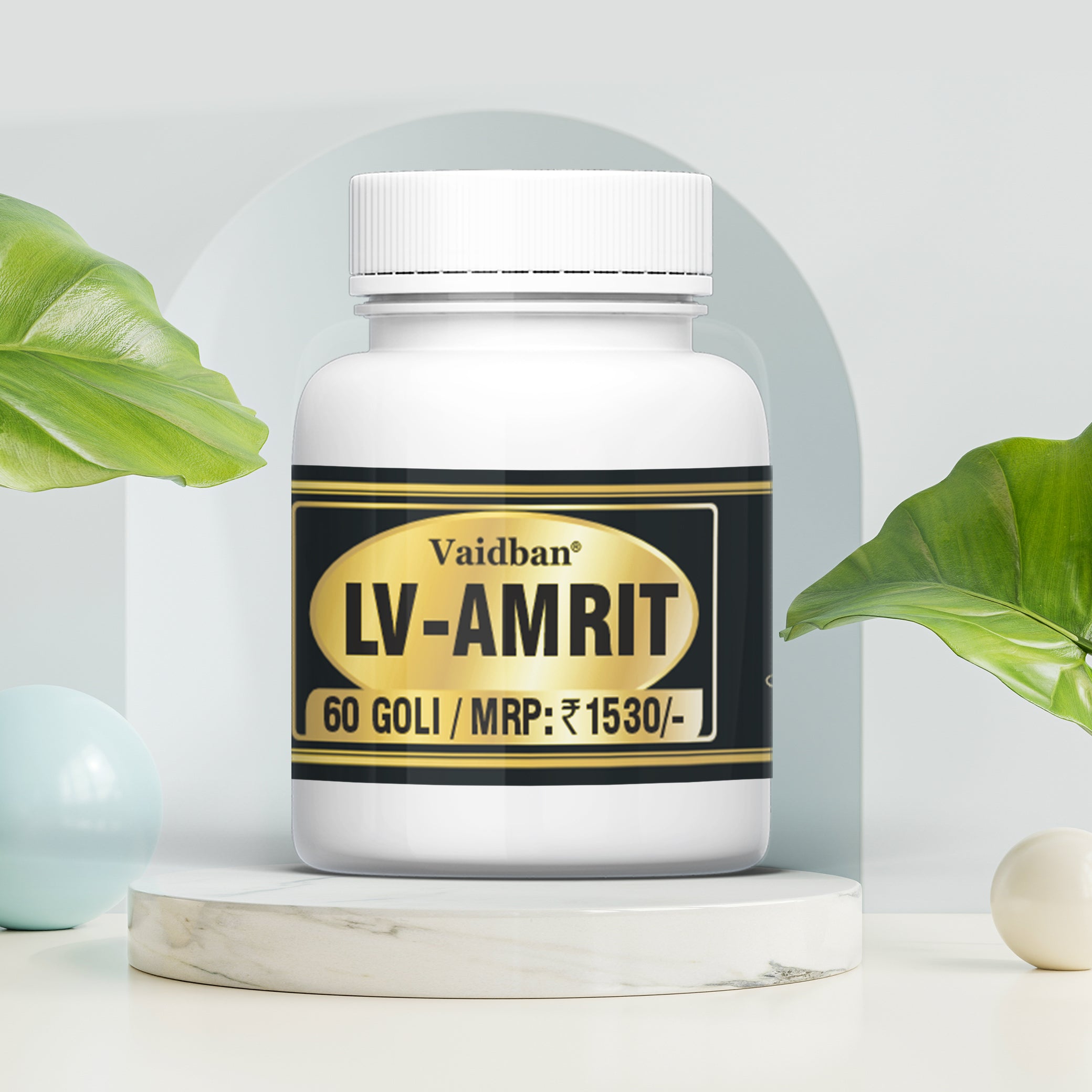 Vaidban LV-Amrit Goli ( 60 Goli ) - Herbal Liver Support