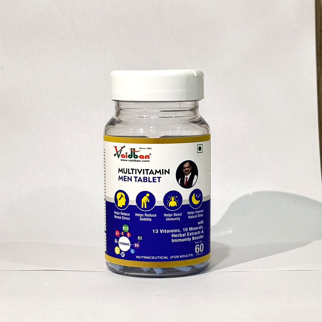 Vaidban Multivitamin Men – Daily Energy, Immunity & Stress Relief (60 Tabs)