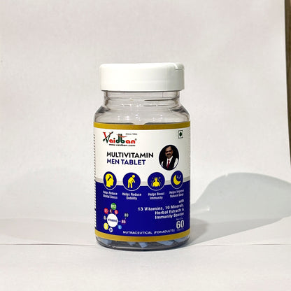 Vaidban Multivitamin Men – Daily Energy, Immunity & Stress Relief (60 Tabs)
