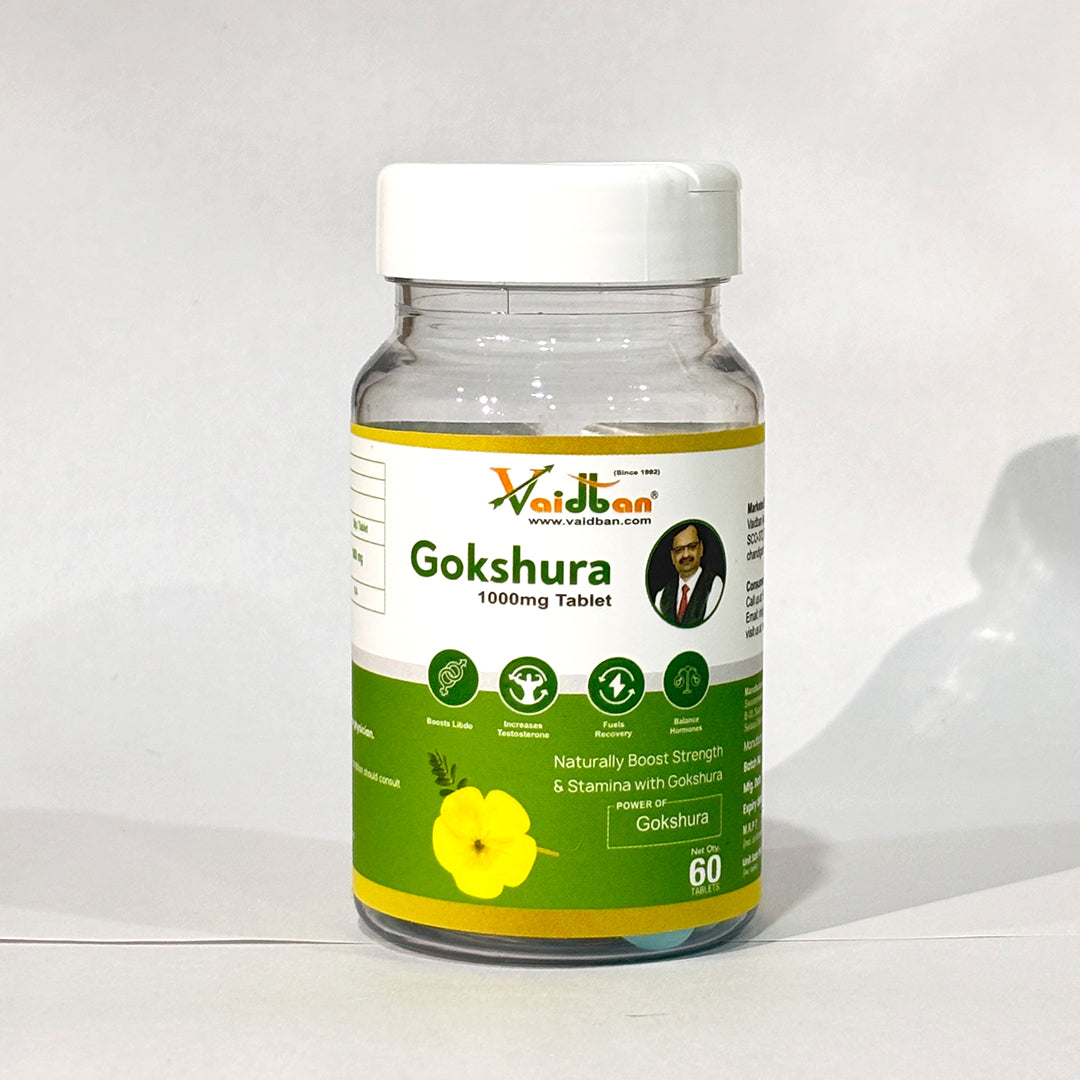 Vaidban Gokshura Tablets – Natural Stamina & Energy Booster (1000mg, 60 Tabs)
