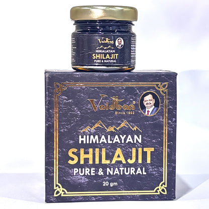 Vaidban Himalayan Shilajit – Pure & Natural Resin (20g) | Strength, Vitality & Immunity Booster