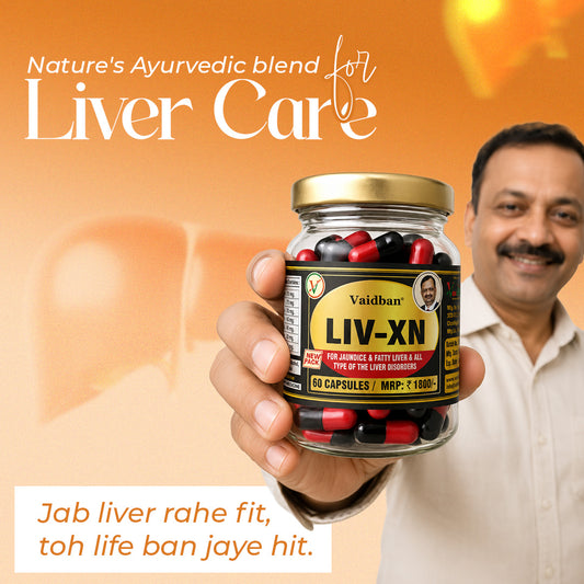 Vaidban LIV-XN Capsules - Advanced Liver Support Supplement for Fatty Liver, Natural Liver Health & Detox, Herbal Formula for Overall Liver Care