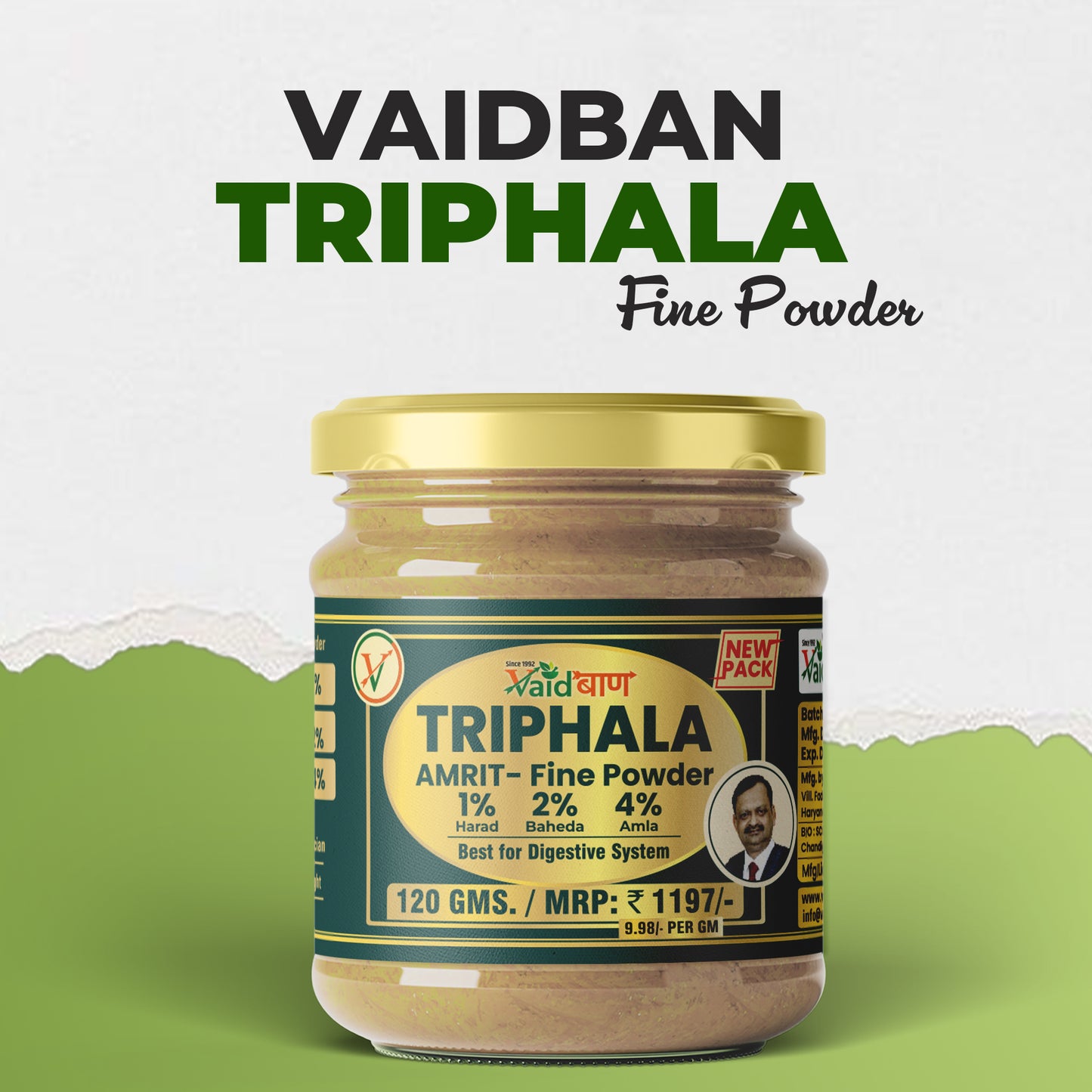 Triphala Amrit Fine Powder/ Churna - Best For Digestion