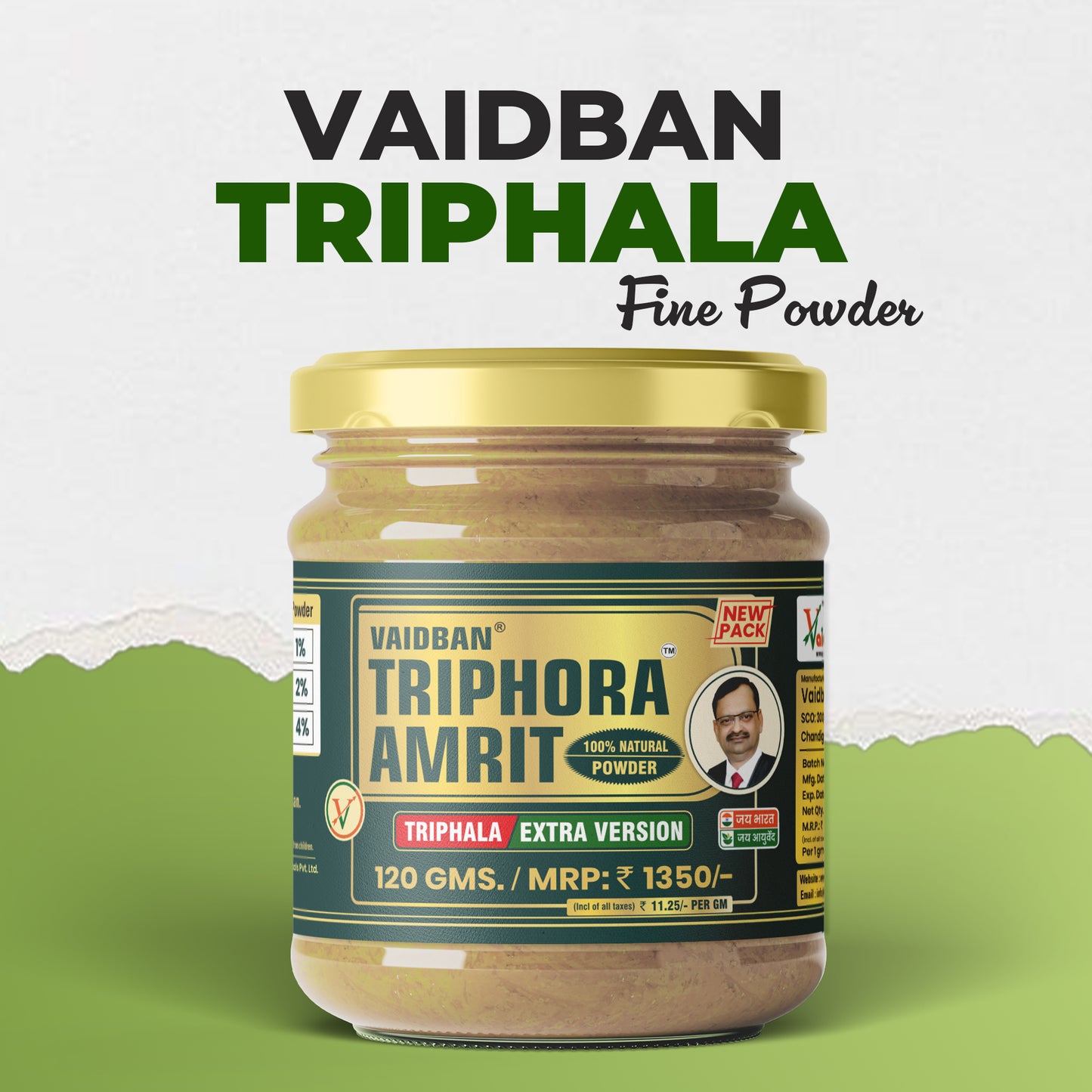 Vaidban Triphora Amrit — Triphala Extra Version / Churna - Best For Digestion
