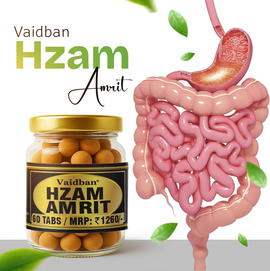Vaidban Hzam Amrit - Ayurvedic Digestive Health Tablets (60 Tabs)