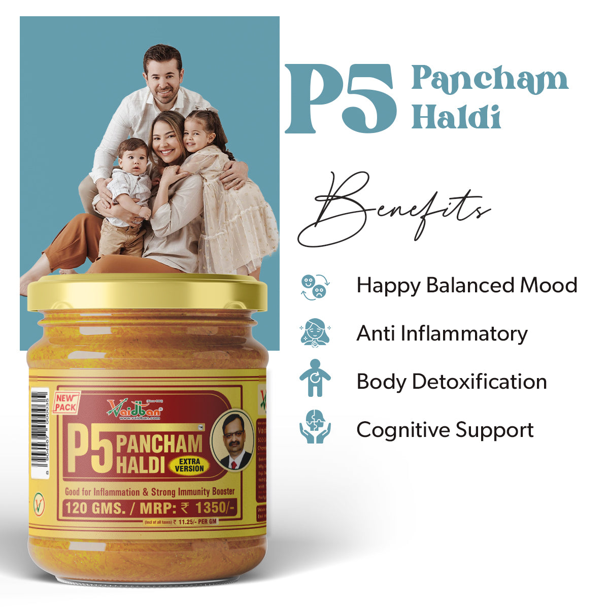 P5 Pancham Haldi - Good for inflammation & Strong immunity booster.