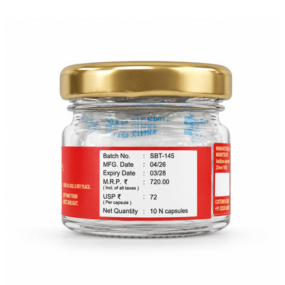 Vaidban Sea Buckthorn Oil Capsules – Rich in Omega Fatty Acids