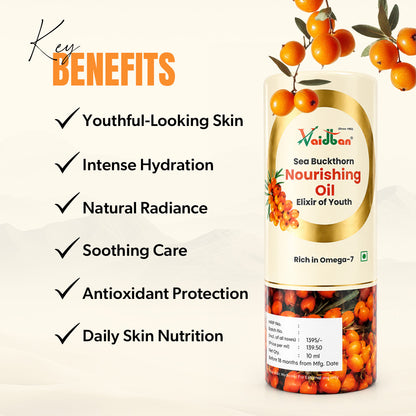 Vaidban Sea Buckthorn Nourishing Oil – Elixir of Youth (10ml)