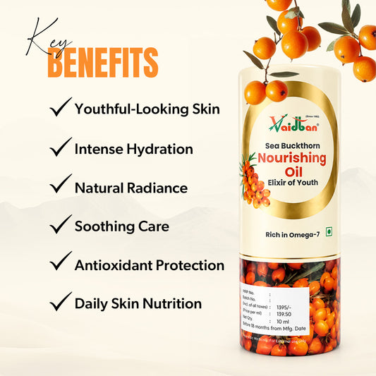 Vaidban Sea Buckthorn Nourishing Oil – Elixir of Youth (10ml)
