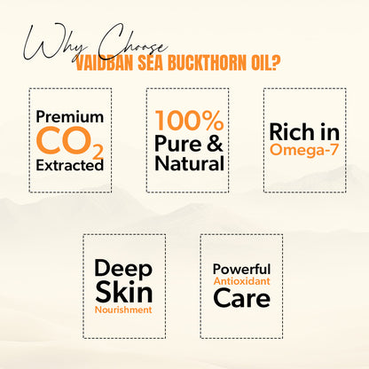 Vaidban Sea Buckthorn Nourishing Oil – Elixir of Youth (10ml)