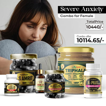 Vaidban Severe Anxiety Combo For Female Stress, Sleeplessness, Hormonal Imbalance