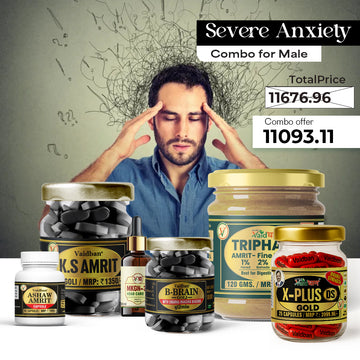 Vaidban Severe Anxiety Combo For Male Stress, Panic, Sleeplessness & Emotional Imbalance