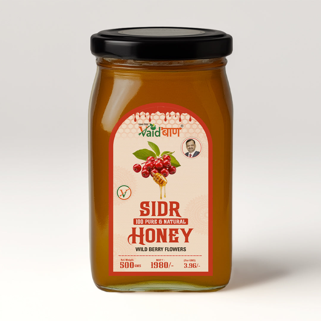 Vaidban Raw Sidr Honey – 100% Pure & Natural Wild Berry Flowers