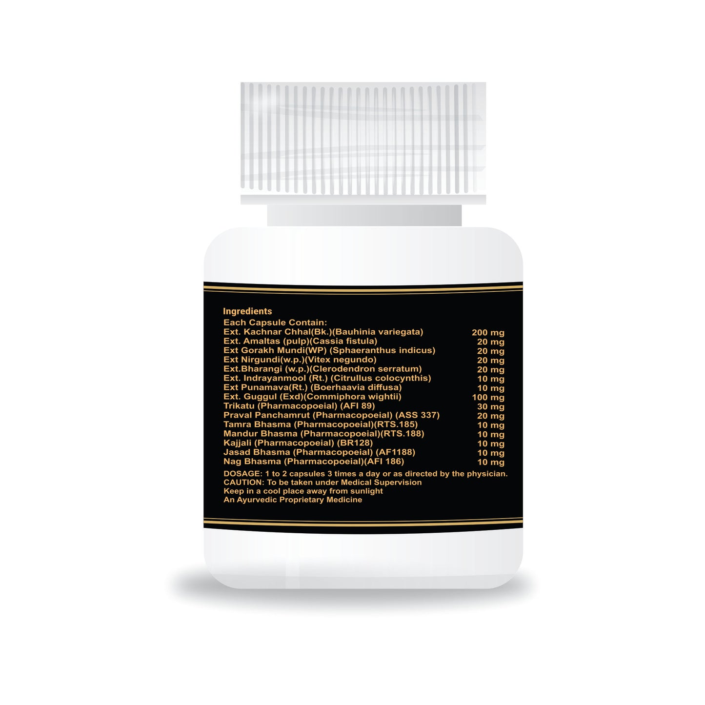 Vaidban Thyroid Care Capsules (Pack of 60): Natural Support for Thyroid Function