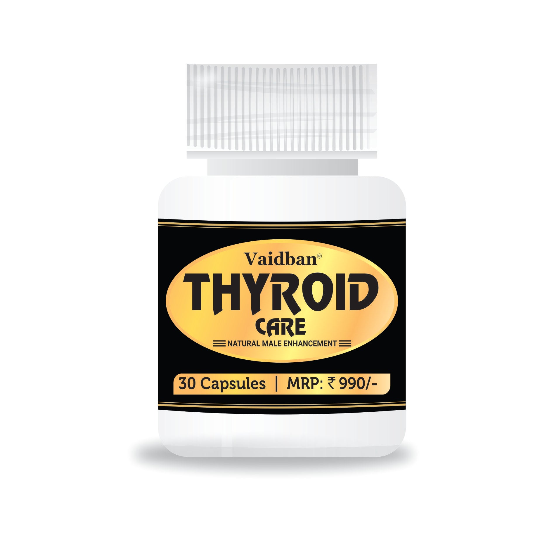 Vaidban Thyroid Care Capsules: Natural Support for Thyroid Function