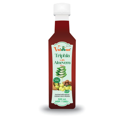 Vaidban Triphala with Aloevera Ras (Juice) - 250 Ml: A Natural and Healthy Drink for Improved Digestion, Boosted Immunity, and Weight Loss