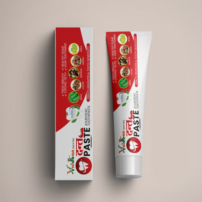 Vaidban Dant Paste - Ayurvedic Toothpaste for Gingivitis & Tooth Sensitivity (100gm) pack