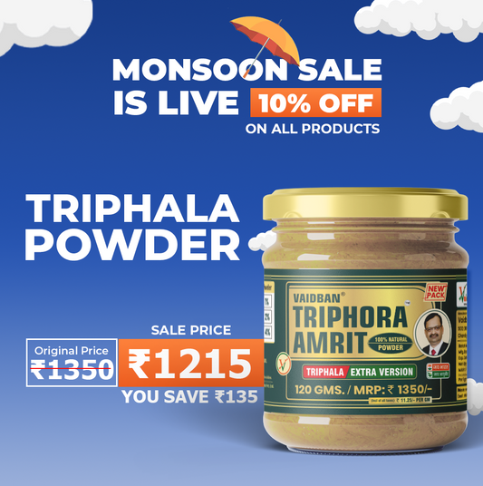 Vaidban Triphora Amrit — Triphala Extra Version / Churna - Best For Digestion