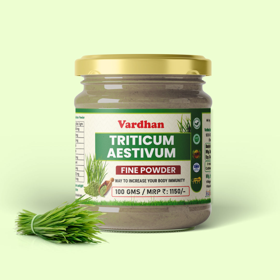 Vardhan Triticum Aestivum Fine Powder (Wheat Grass Powder) - 100 grams