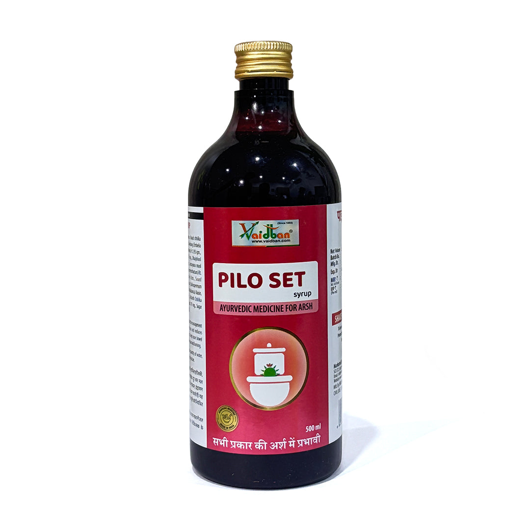 Vaidban Pilo Set – Herbal Syrup for Piles & Digestive Support