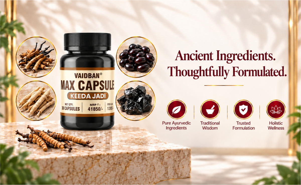 Keeda Jadi Max Capsules - Men's Wellness Formula for Stamina, Vitality & Performance