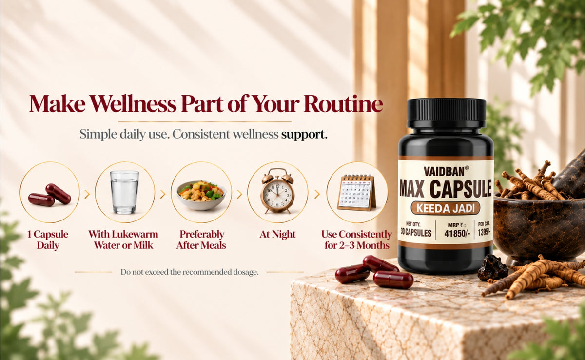 Keeda Jadi Max Capsules - Men's Wellness Formula for Stamina, Vitality & Performance